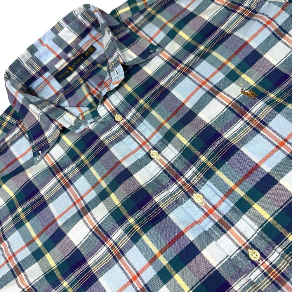 Polo Ralph Lauren Multi Plaid Poplin Button Down Shirt 1XB
